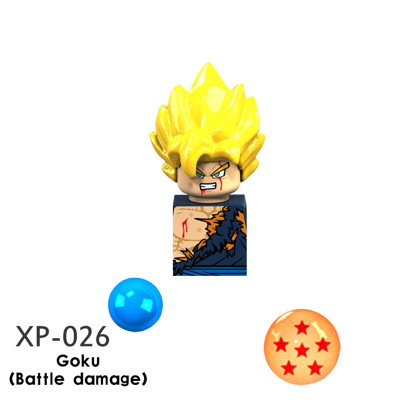 XP021-026 Single Sale Dragon Ball Z Building Blocks mini Anime Goku Action toy Figure Assemble bricks toys for children gifts