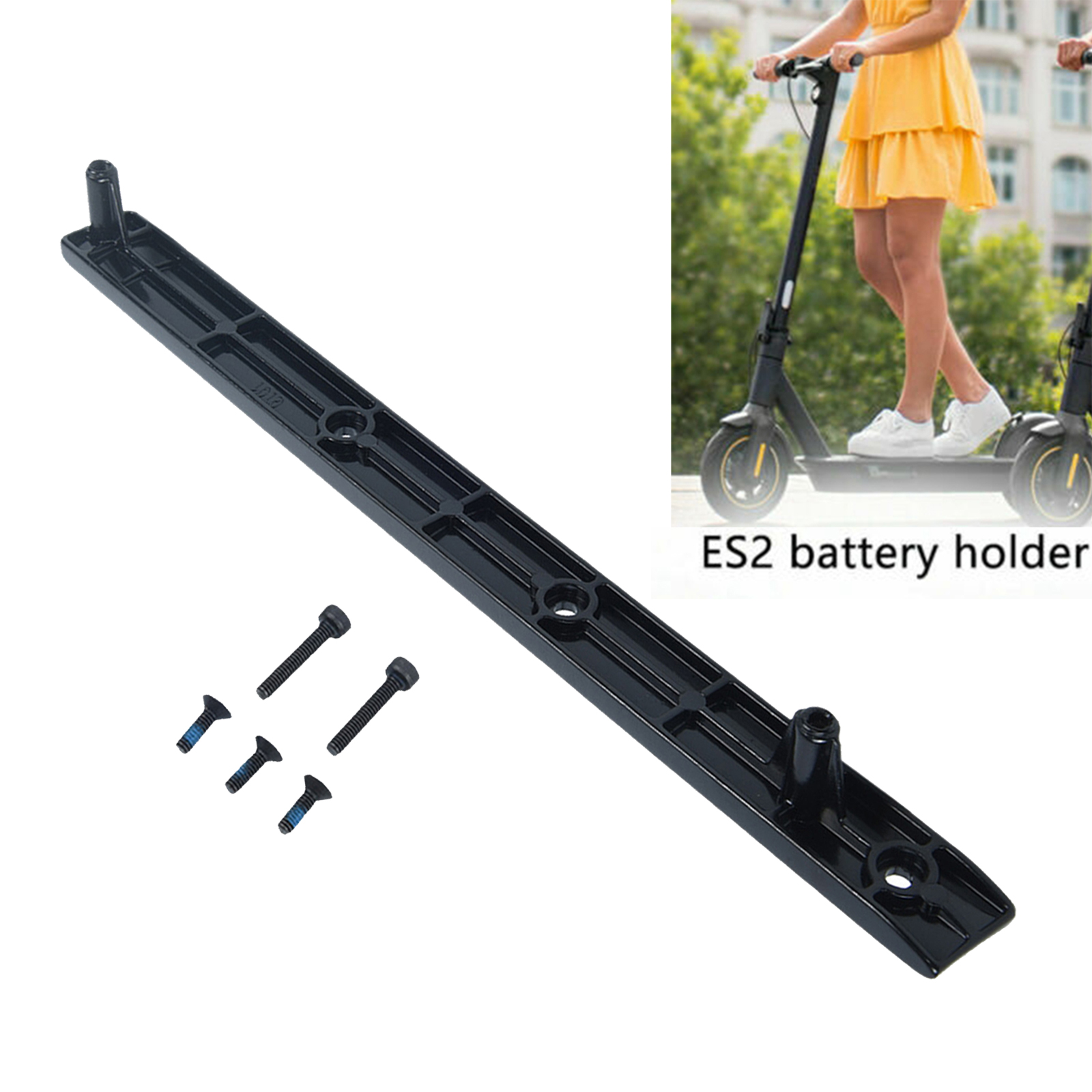 External Battery Mounting Bracket Holder Rail Guide for Ninebot ES2 ES4 Electric Scooter Accessories with Screws
