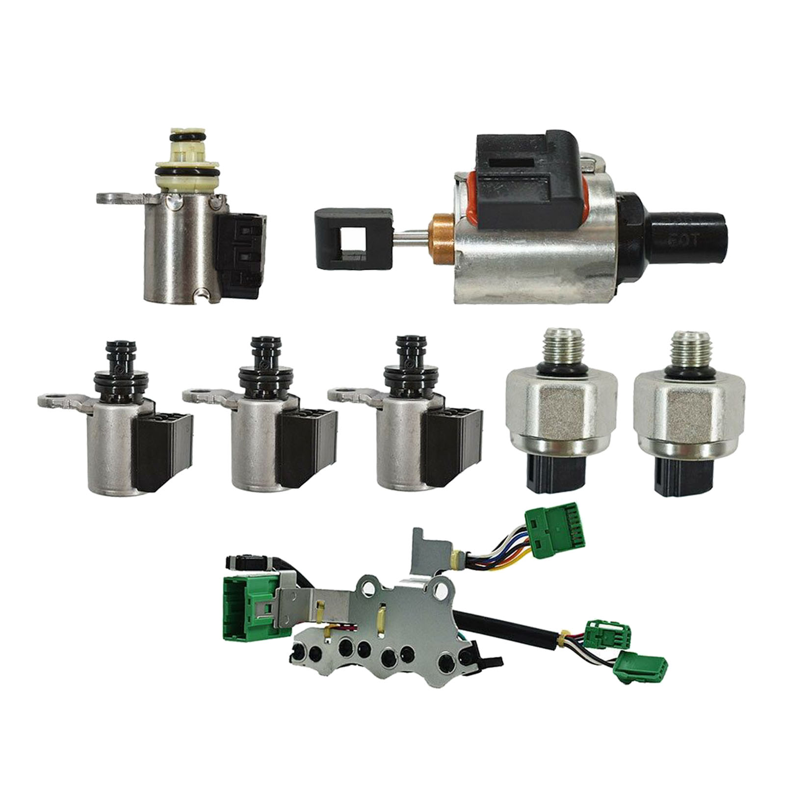 8x Valve Body Transmission Solenoids Kit Transmission Valve Body CVT Set JF011E RE0F10A Compatible with Nissan Car Replace Acc