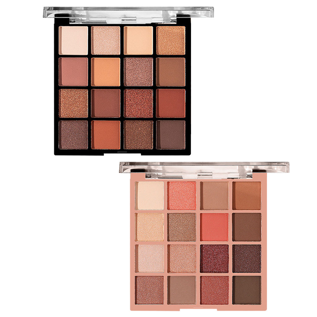 Eyeshadow Palette Earth Color 16 Color Eye Cosmetic Waterproof Make up Board Easy to Blend Eye Shadow Powder Glitter Highlighter