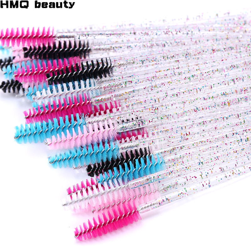 Best of Eyelash Extension Rainbow Crystal Eyebrow Brush Mascara Wand Applicator Spoolers Eye Lashes Cosmetic Brushes Set Makeup Tools Reviews & Tips