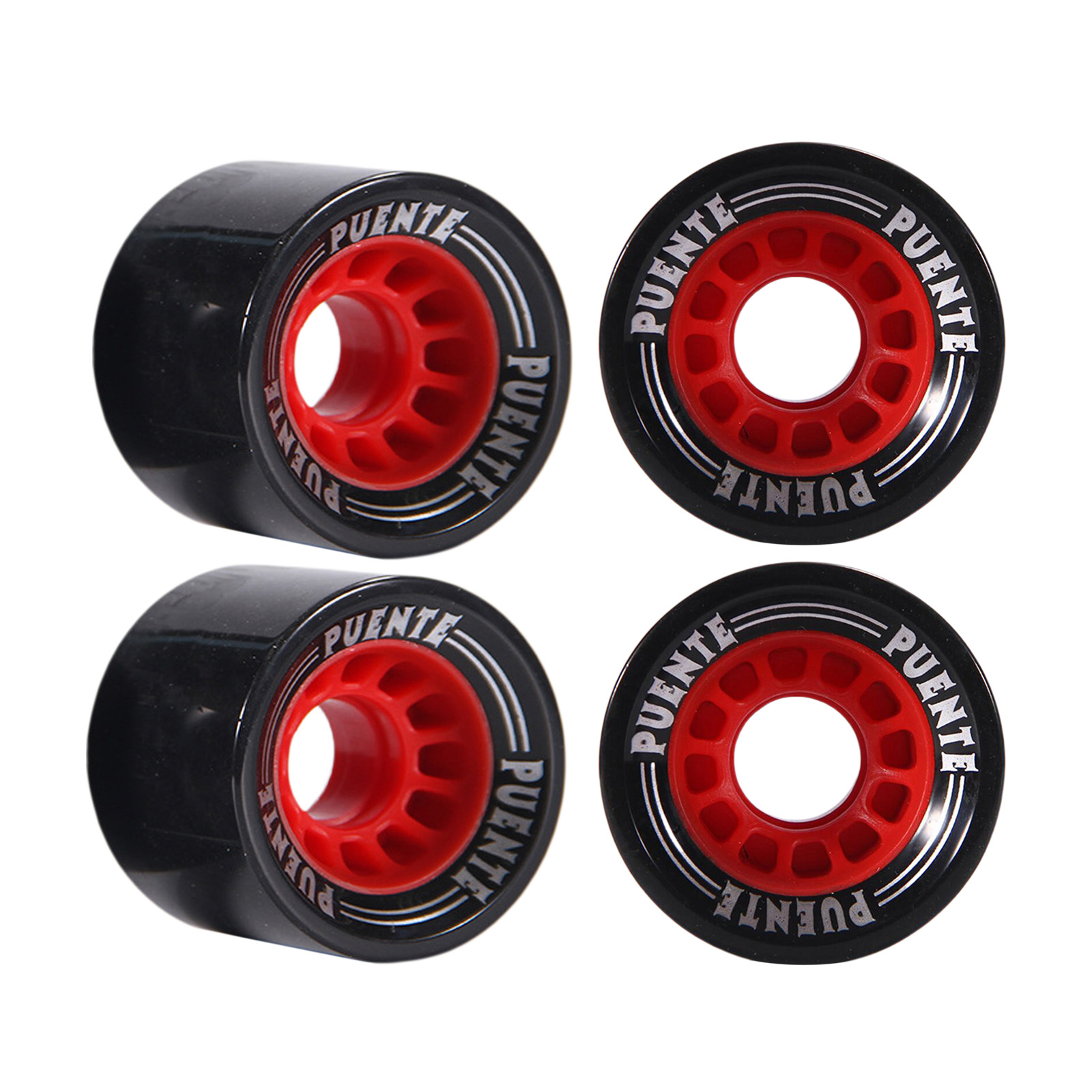 4 Pieces Skateboard Wheels 70x51mm Hardness PU Stable Quiet Smooth Anti-wear Cruising Wheel Bearings and Spacers Set