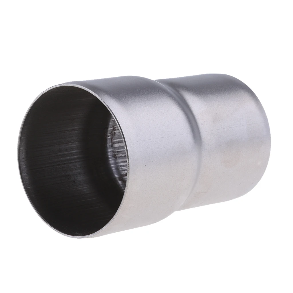 Stainless Steel Exhaust Muffler Pipe Port Adapter Reducer Joining Connector Tube Fits for 51mm Inner Diameter Exhaust Pipe