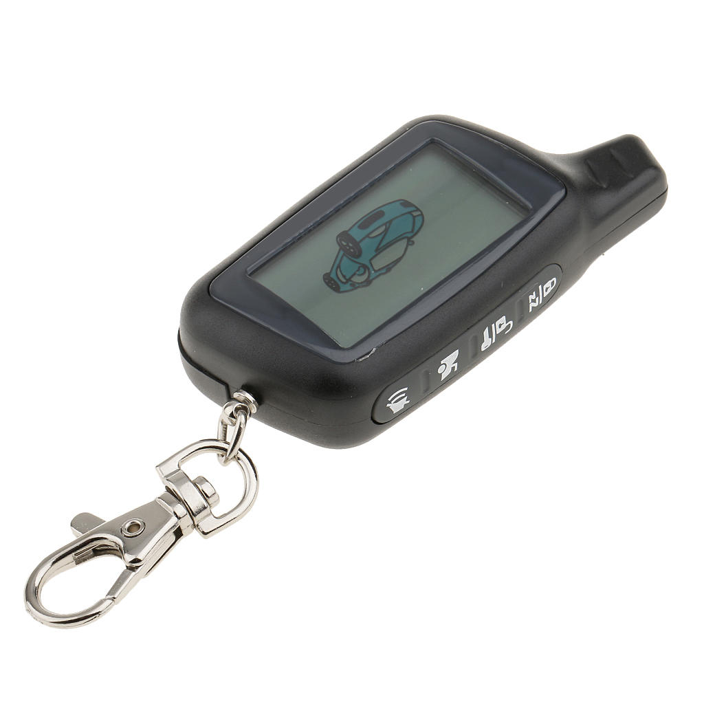 2-Way Keyless Keychain Car Alarm System Remote Controller Case for TOMAHAWK X5 LCD