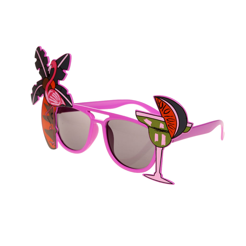 Flamingo Decorative Cocktail Hawaiian Sunglasses Fancy Dress Tropical Party Glasses Wedding Party Home Decorations Cute Gifts