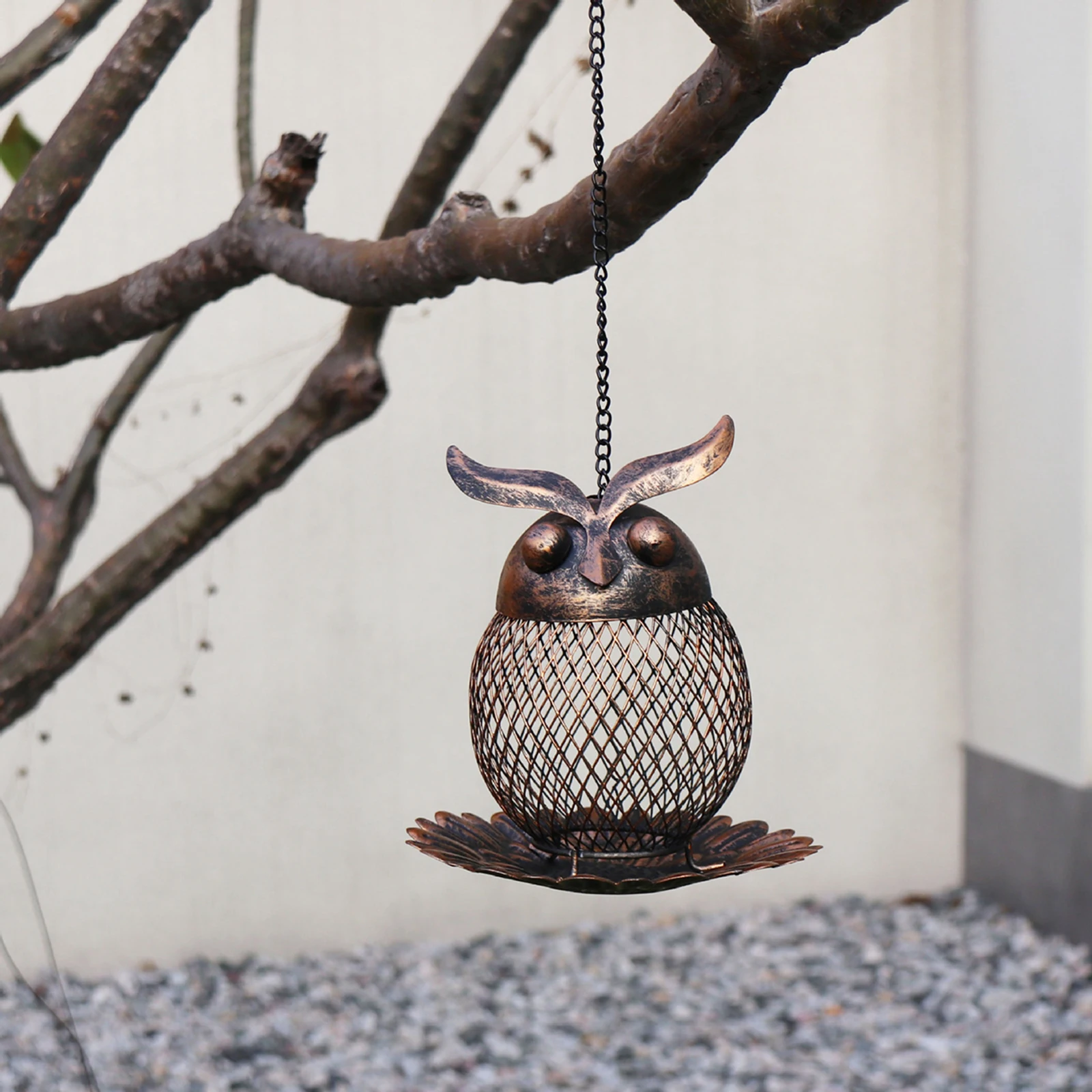 Wild Bird Feeder for Outside Attracting Bird Heavy Duty Metal Frame Finch Feeder for Garden Decoration Squirrel Proof Birdfeeder