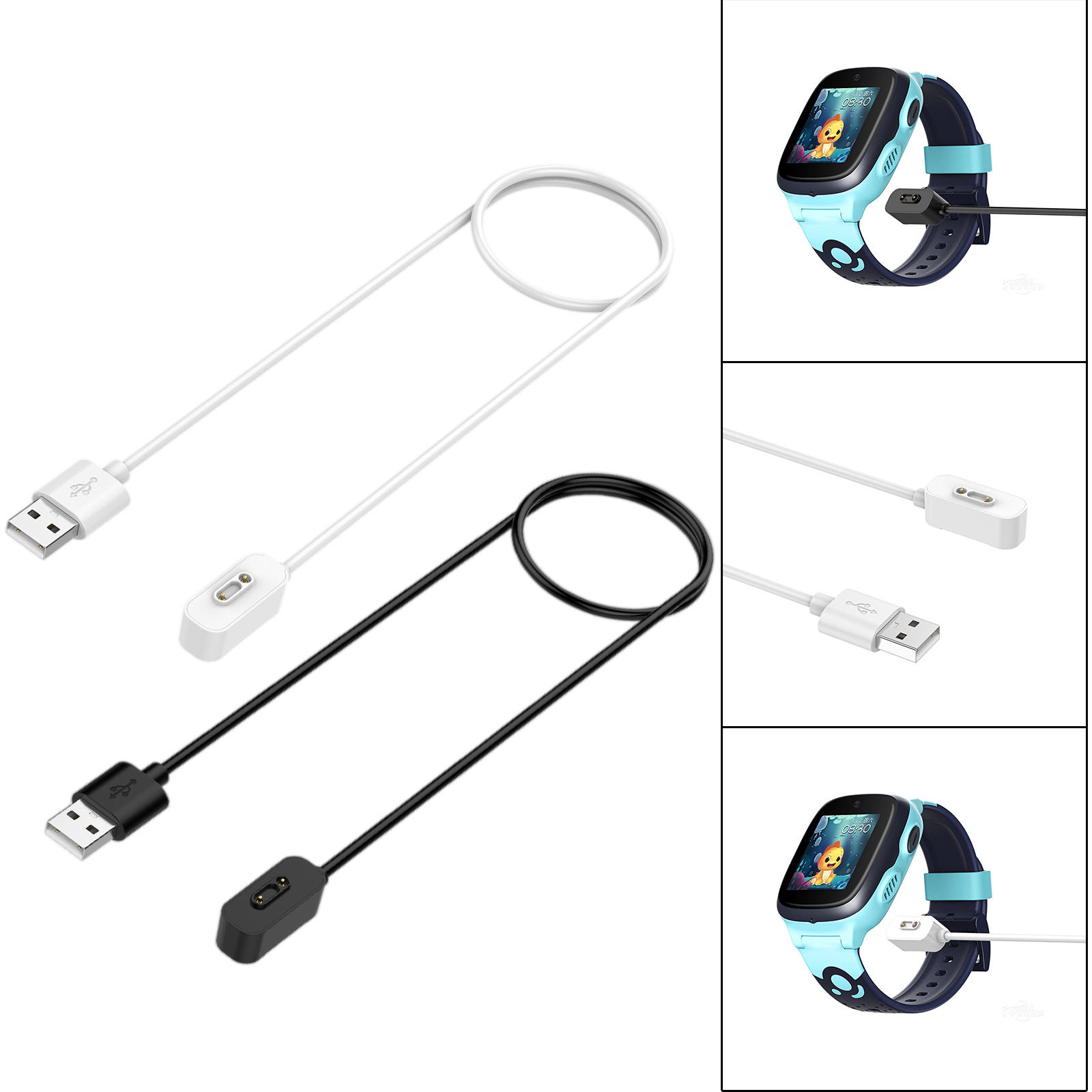 USB Charging Cable Magnetic Cord Charger for M1 M2 Kids Smartwatch 9x 9x Pro Dock Charger Accessories