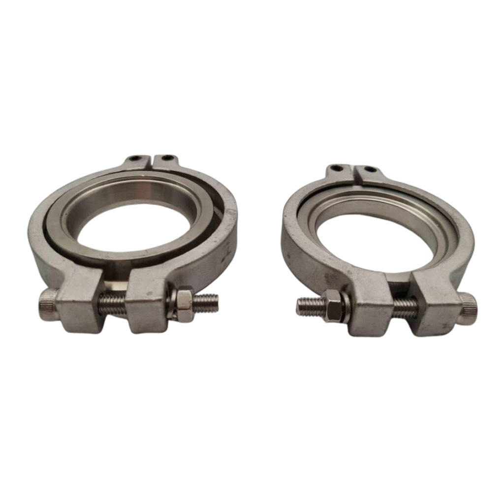 Stainless Steel V band Flang Clamp Set For Tial External Wastegate 44mm