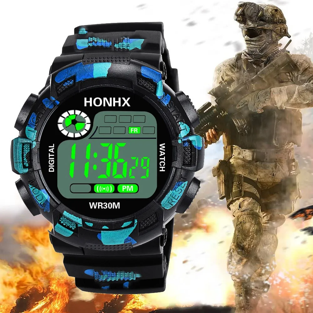 Mens Watches Multi Function Military Sports Watch Led Digital Dual Movement Watch Sports Clock Male Relogio Masculino