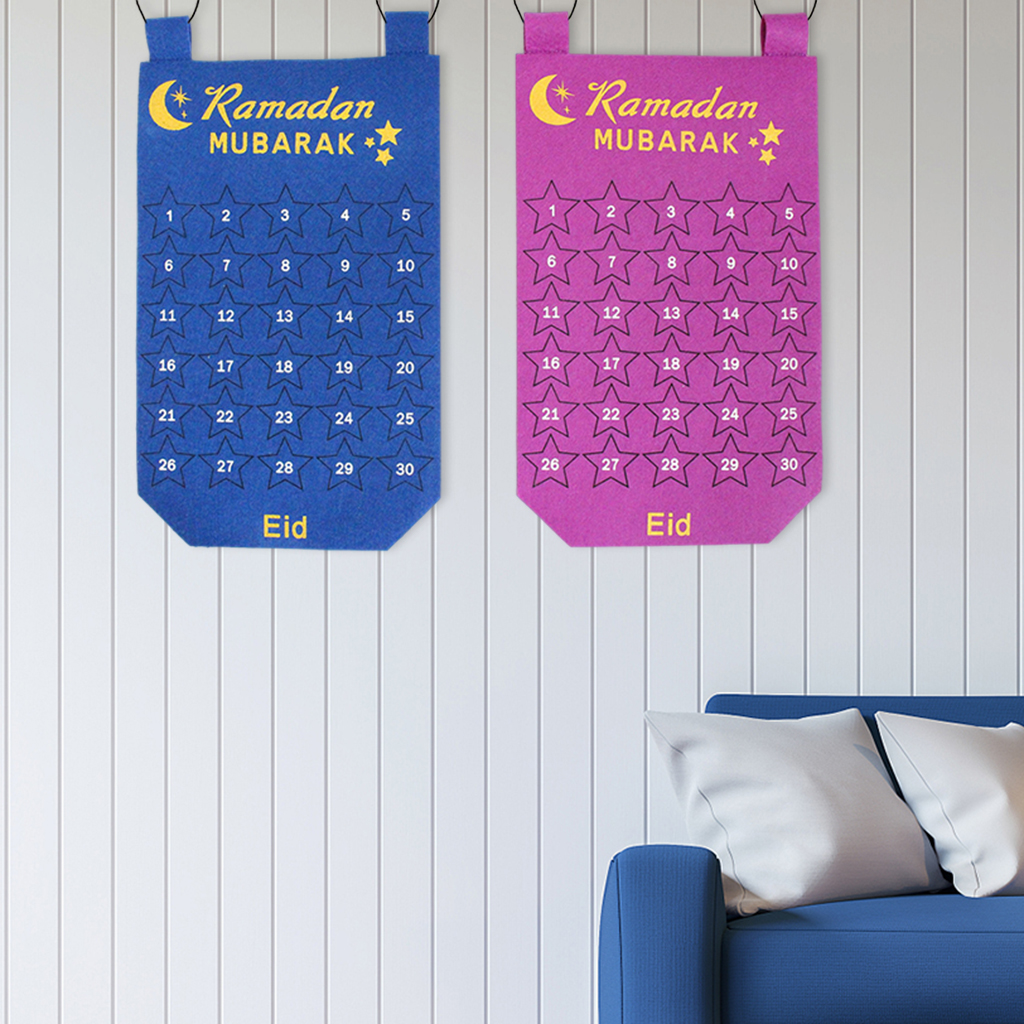 1PC Lesser Bairam  Calendar Hanging Mubarak  Calendar Pendants Wall Calendar
