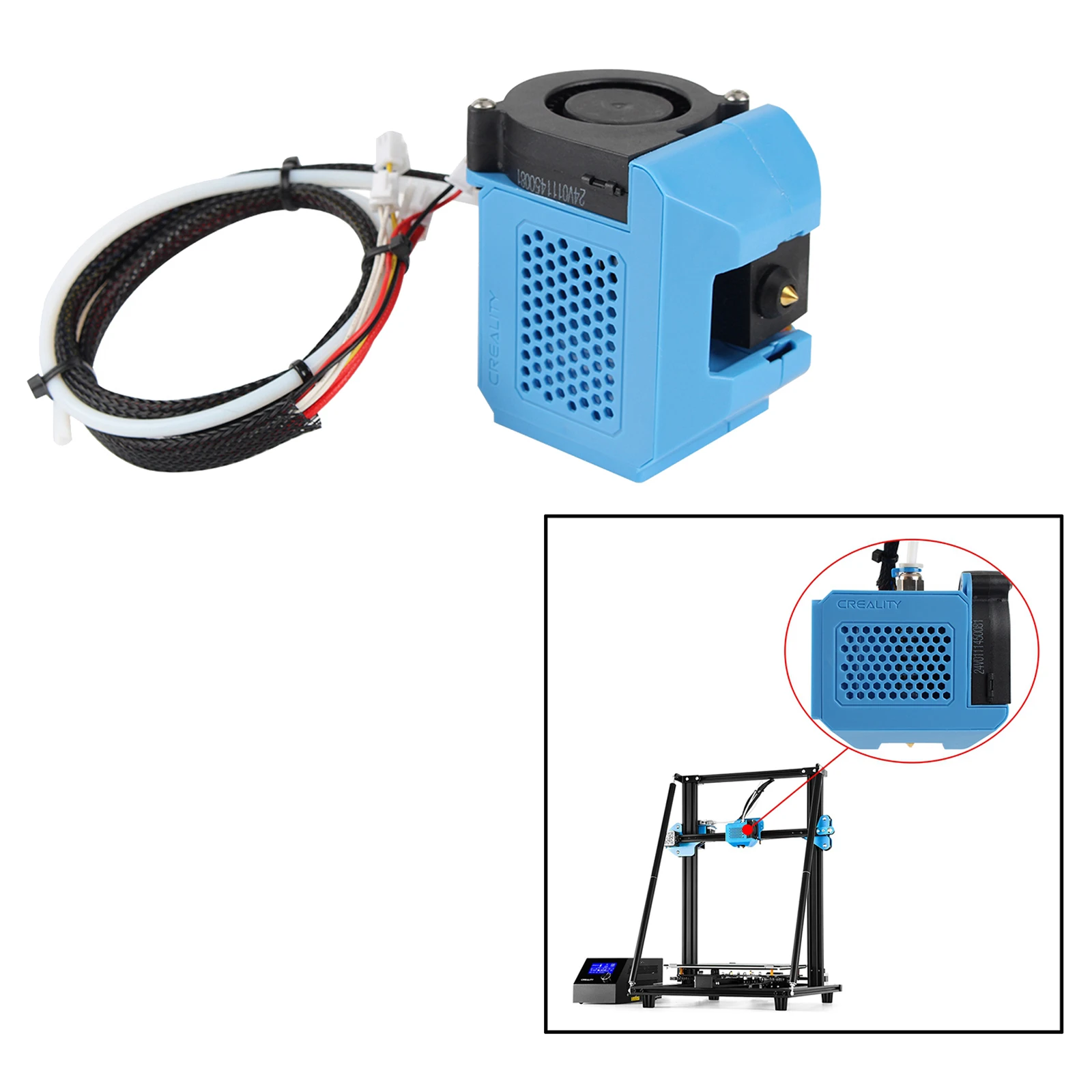 3D Printer Assembled Extruder Kit for  CR-10 V2 V3 CR10 with Block