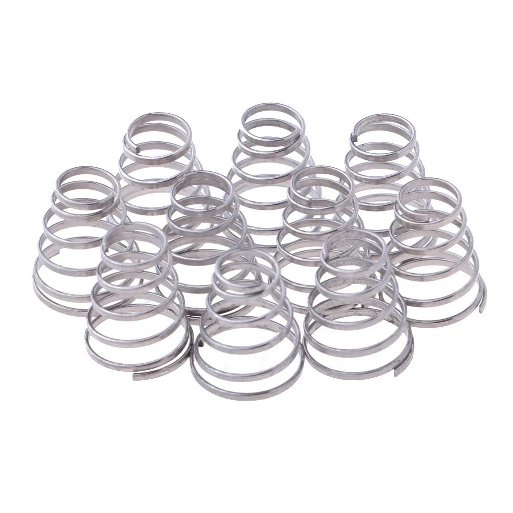 10 Pieces Bike Quick Release Spring Rear Wheel Skewer Stainless Steel Springs Parts Component Accessories