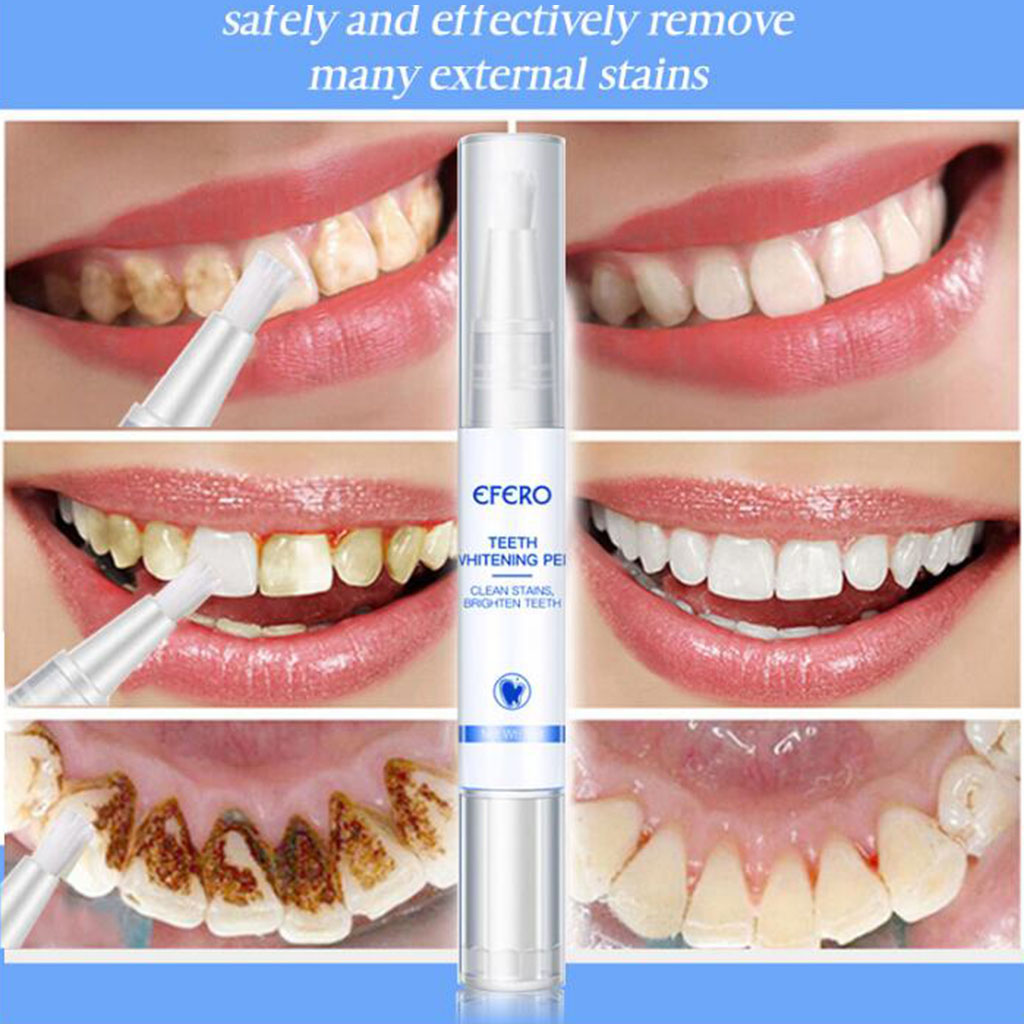 5ml Teeth Whitening Pen Tooth Whitener Bleach Brush  Plaque Stains Gel