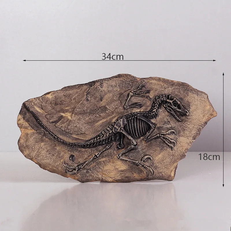ofício 3d resina epóxi dinossauro fóssil modelo