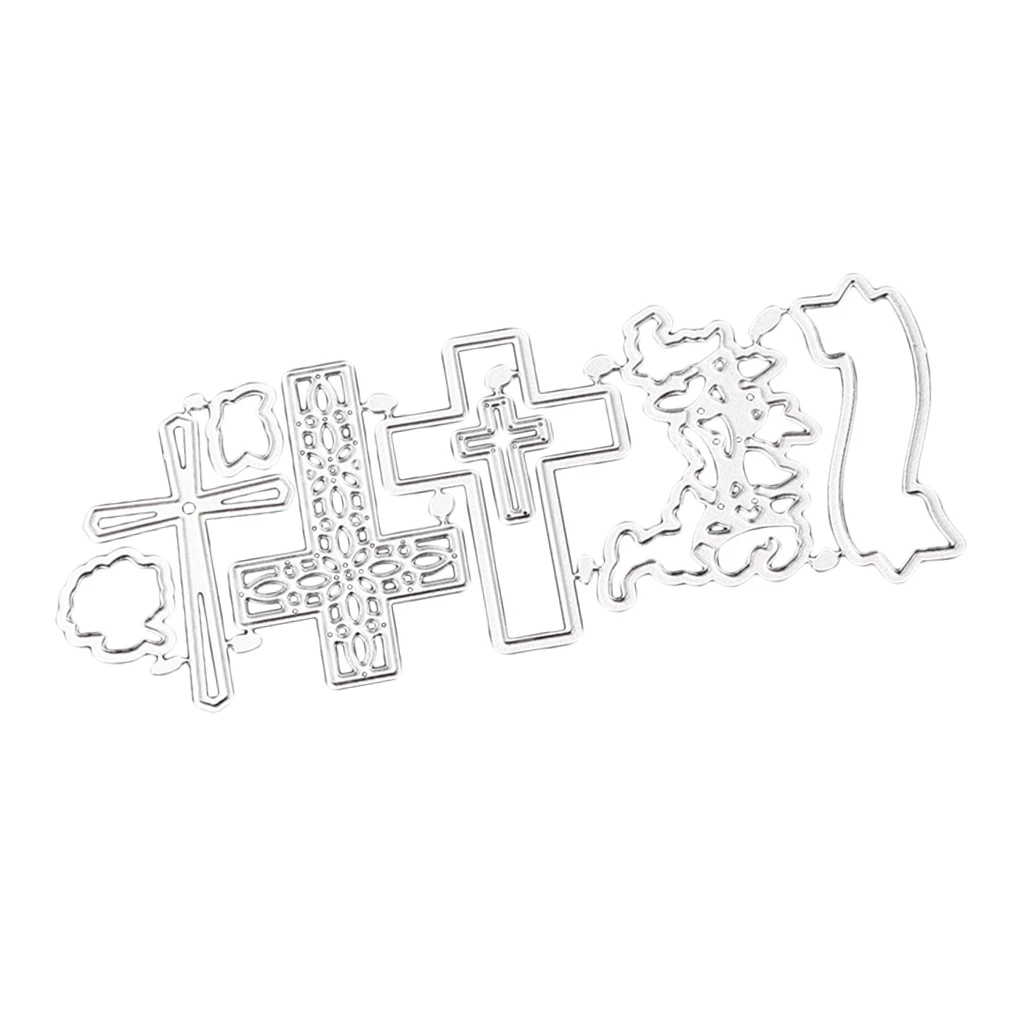 Carbon Steel Classic Holy Cross Metal Cutting Dies Stencil Scrapbooking Paper