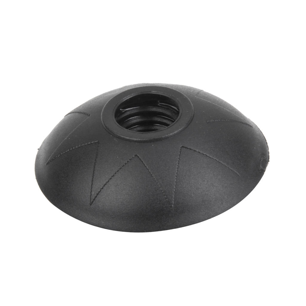 Black Rubber Caps End Caps Hammer Basket 5 Cm for Trekking Poles