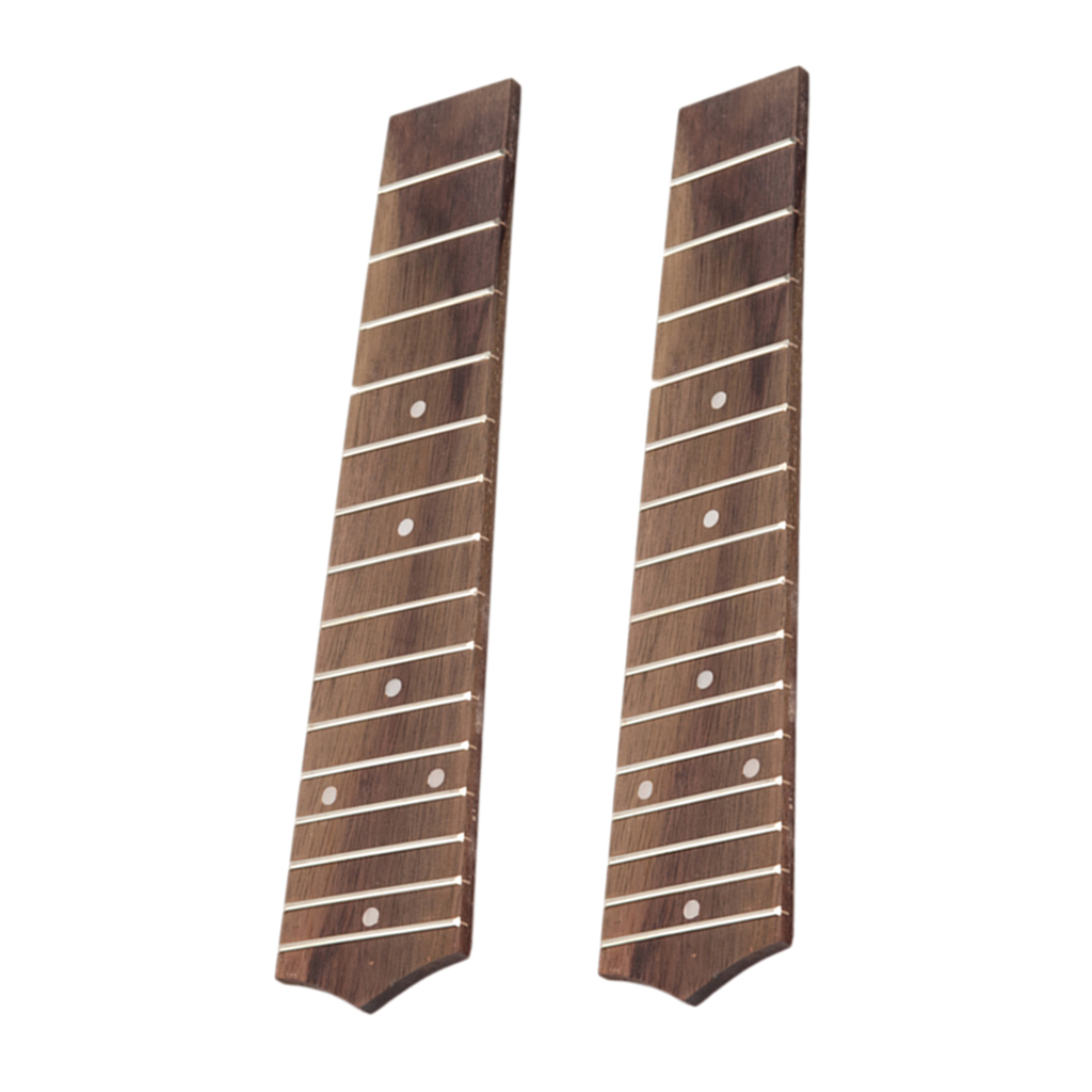 Pack of 2 Exquisite 15 Frets Soprano Ukulele Fretboard DIY Musical Instrument