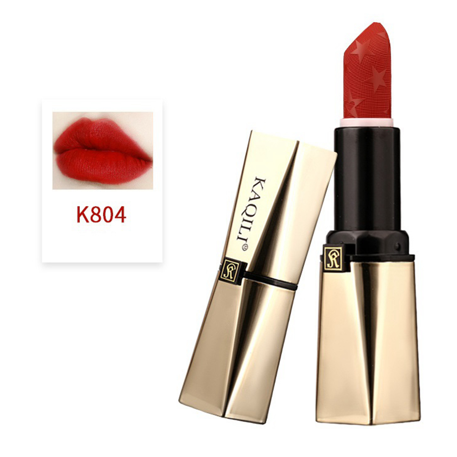 Natural Red Color Sensational Lipstick Moisturizing Lip Makeup Matte Finish High quality Material Matte Lipsticks Nonstick Cup
