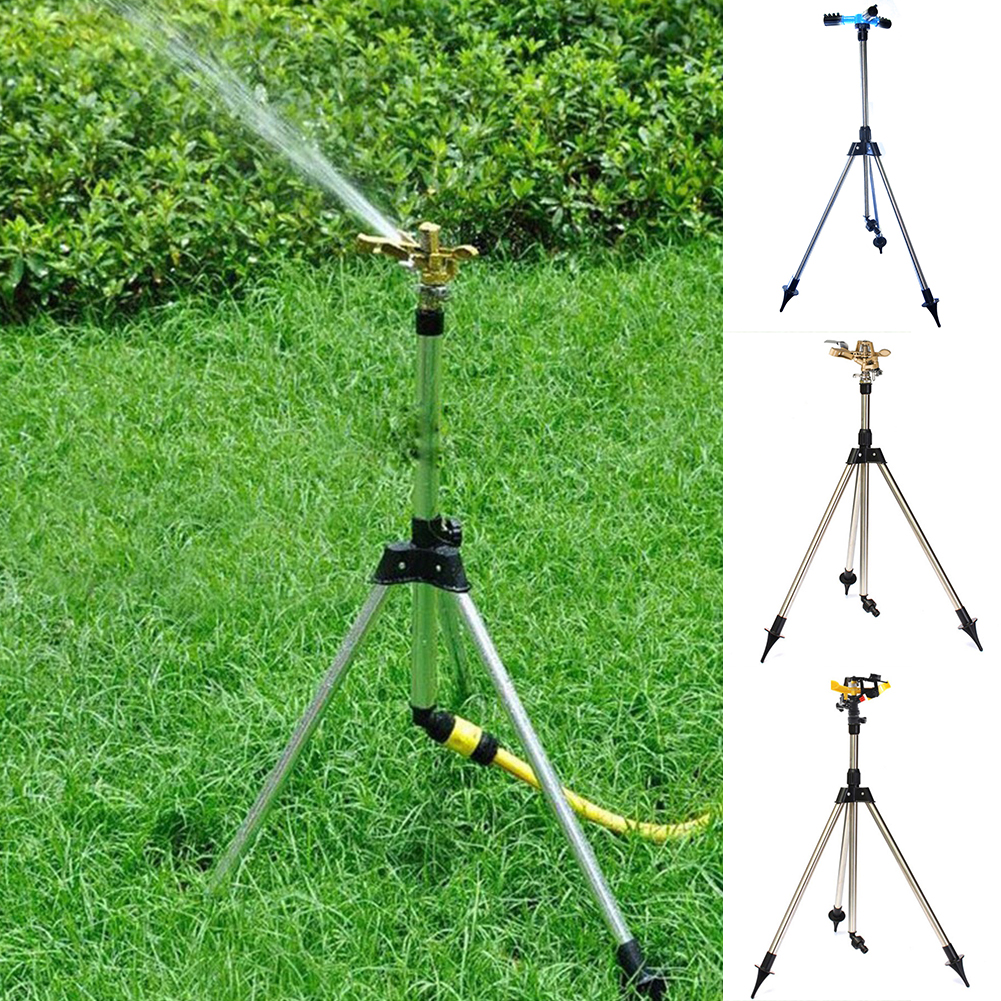 4 thread grama irrigação rotatable sprinkler tripé
