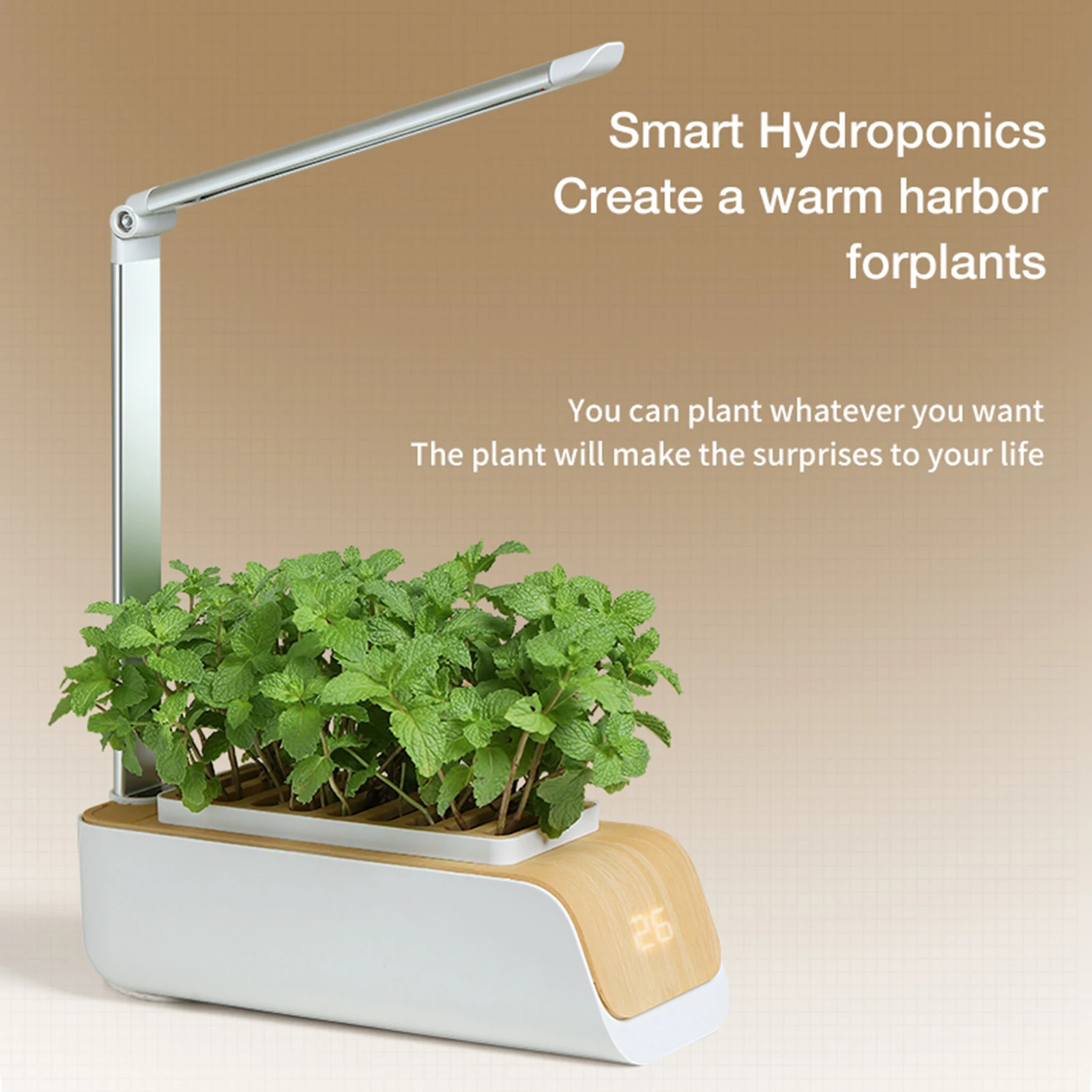 Smart Hydroponic Garden Indoor Herb Gardens Starter Kit Planter LED Grow Light Kit Hydroponic Growing System Grow Light Box Grower Lamps Trend