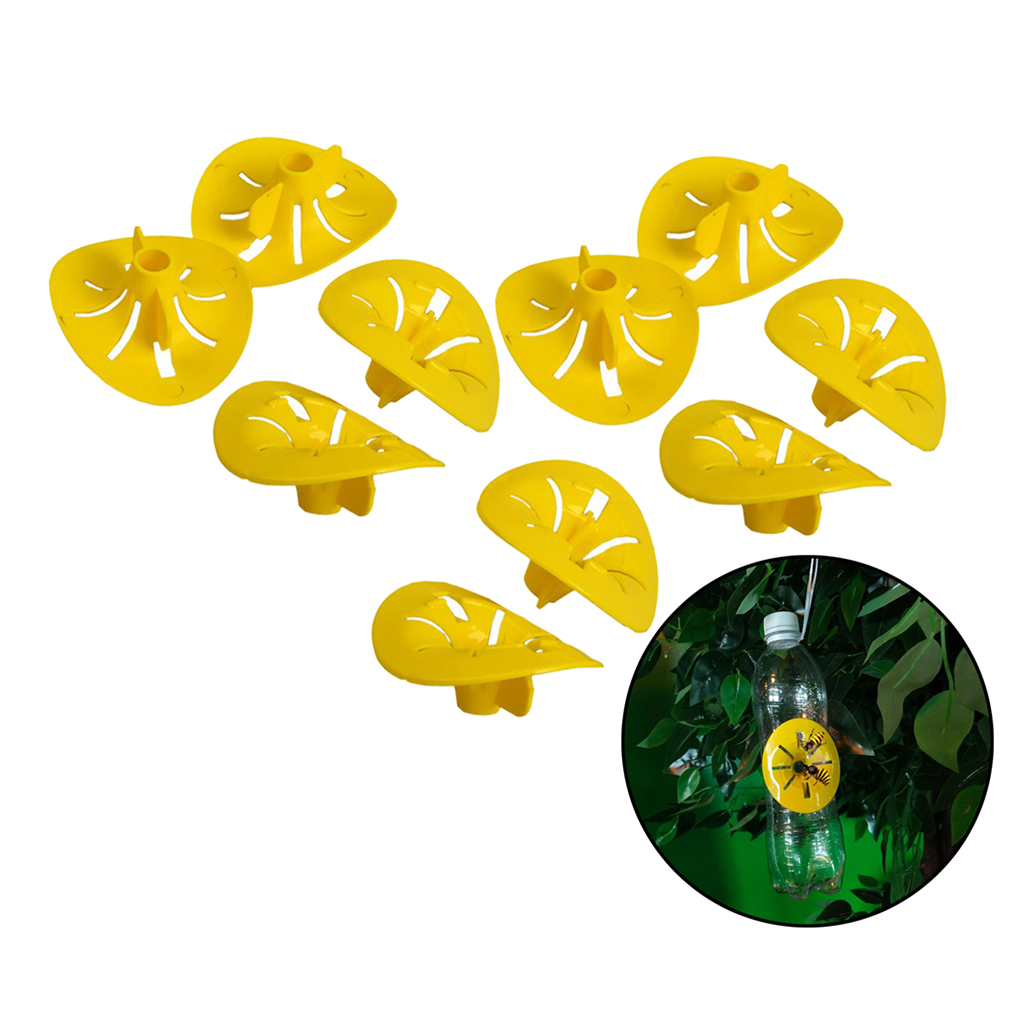 10pcs Home Garden Trap Bee Hornets Catcher Wasp Insects Funnel Killer Reusable New Plastic bottle wasp traps