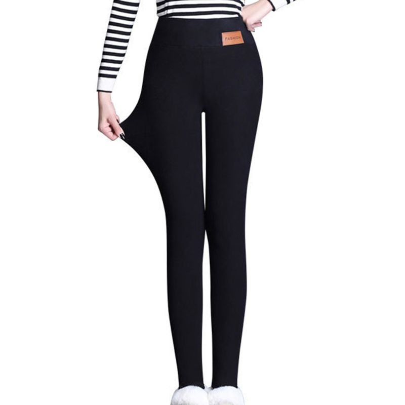 Women Winter Warm Trousers Slim Thick 