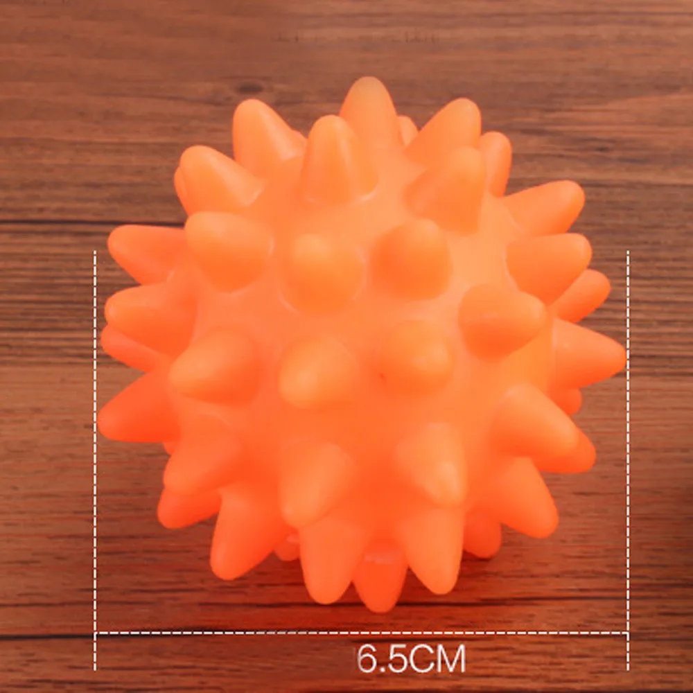 2021 New Dog Toy Beautiful New Rubber Ball Toy Dog Pet Fun Spikey Ball Biting Chewing And Toys Ball Accessories Zabawka Dla Psa