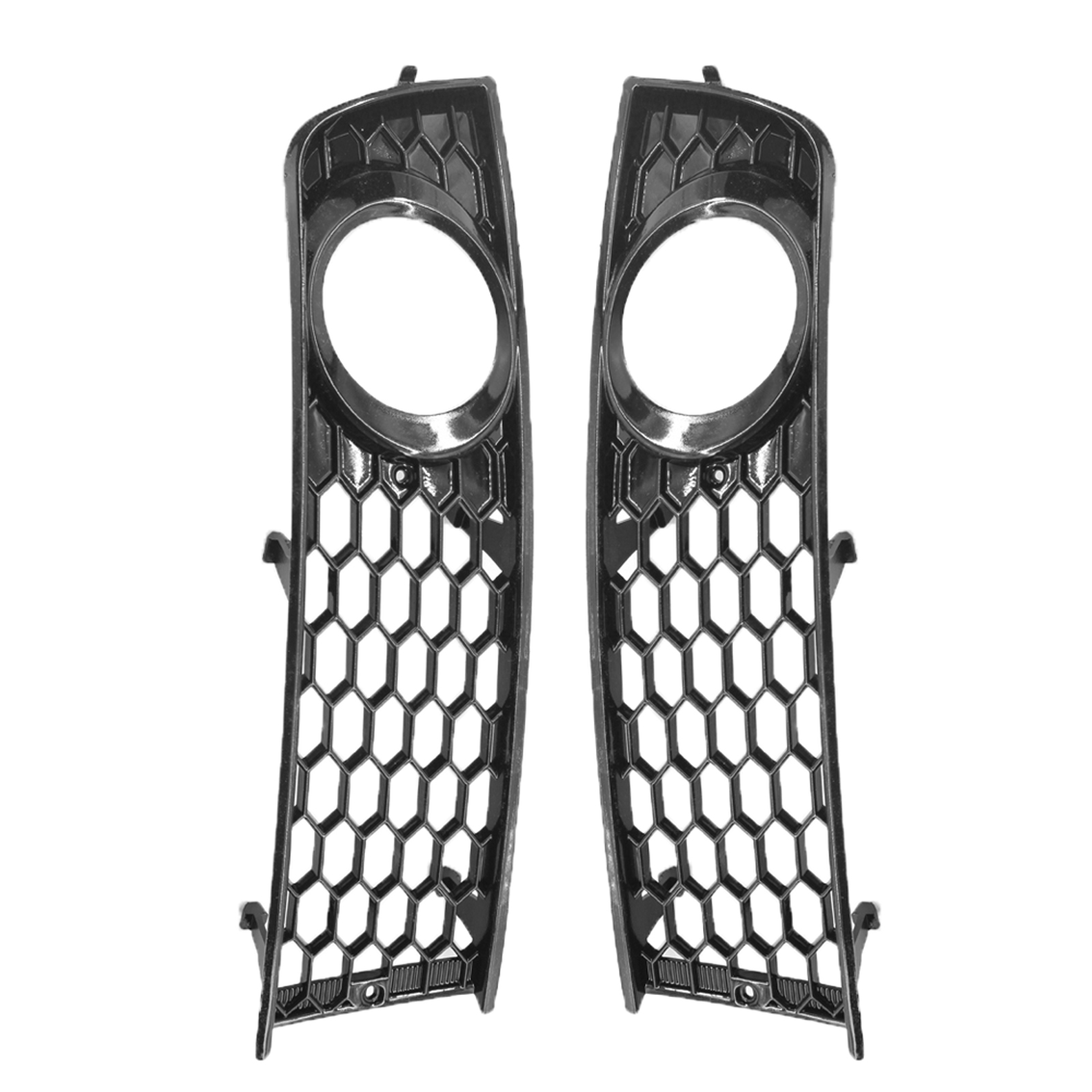 2pcs Honeycomb Front Fog Light Grilles Cover fits for Audi A4 B6 2001-2005