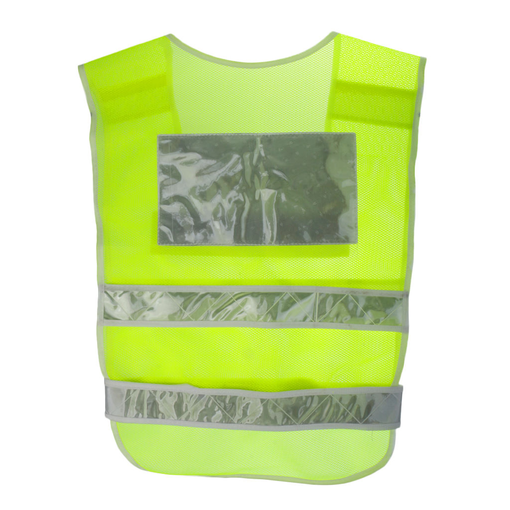 High Visibility Safety Vest Security Vest with Reflective Stripes for Adult