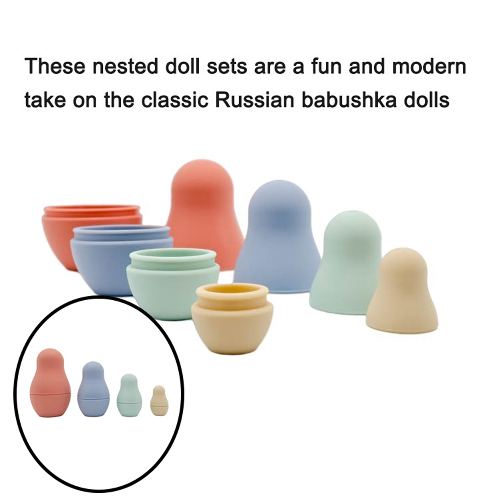 Soft Russian Nesting Doll Toy Babushka Dolls Teether Toys Desktop Ornament