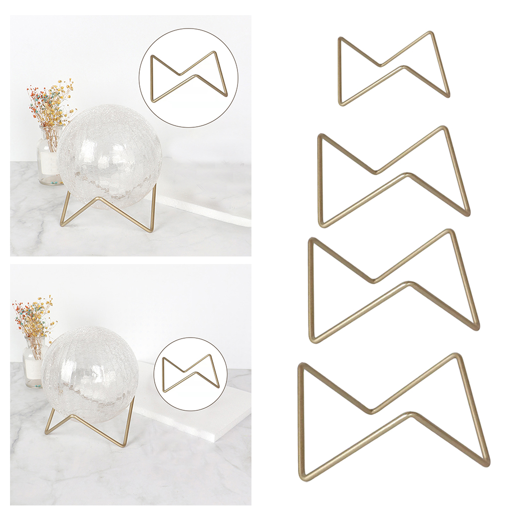 Metal Display Stand for Crystal Glass Lens Ball Divination Photography  Base for  Sphere Globe Holder