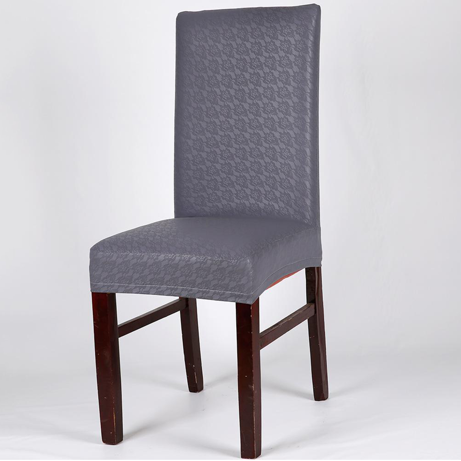 PU Leather Chair Cover Wedding Restaurant Decorative Seat Slipcover One Size