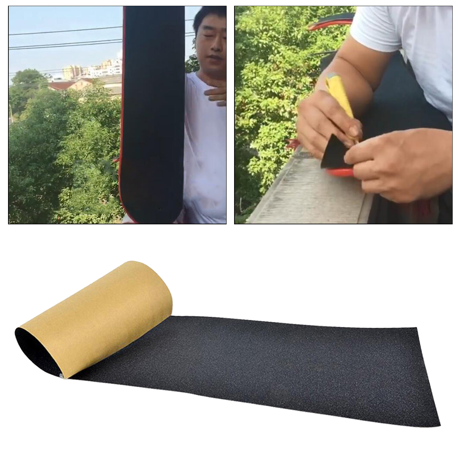 Anti Slip Sandpaper Sheet Easy To Trimming Tearproof Skateboards