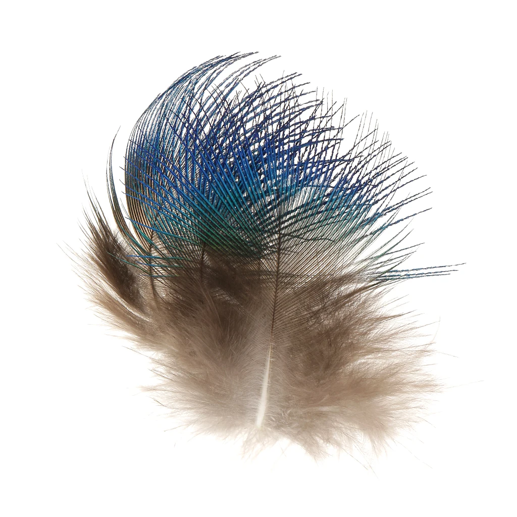 100pcs Peacock Feather Clothes Hat Headwear DIY Decoration 3-8cm