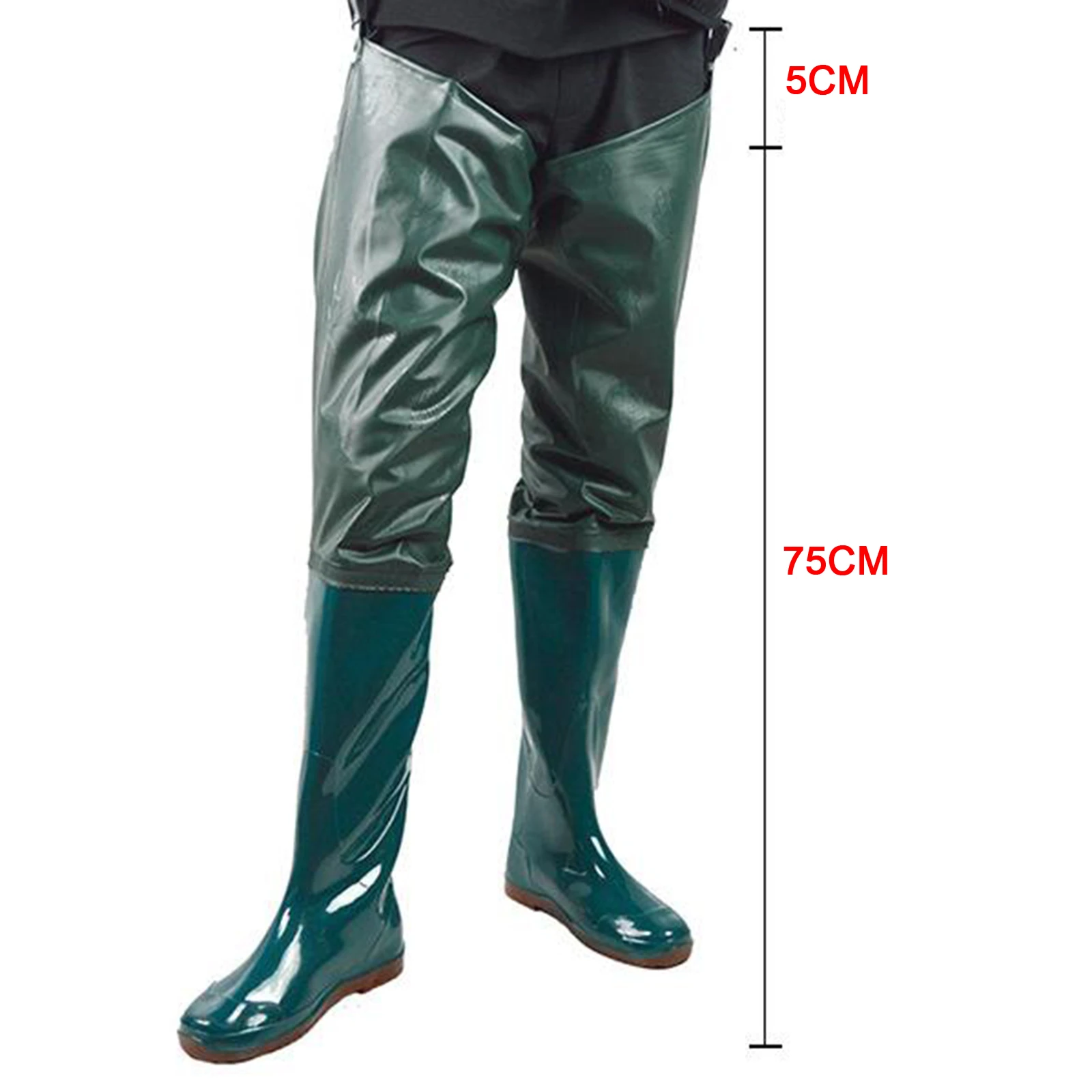 Waterproof Nylon Fishing Waders PVC Coarse Hip Wader Water Pants Boots