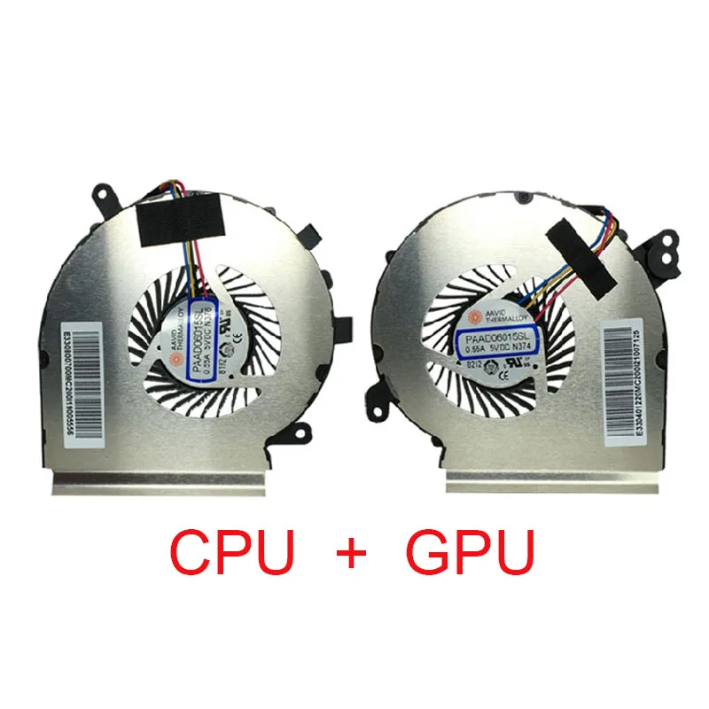 Para MSI GE62MVR GE72MVR 7RG MS-16JC MS-179C GPU CPU fan
