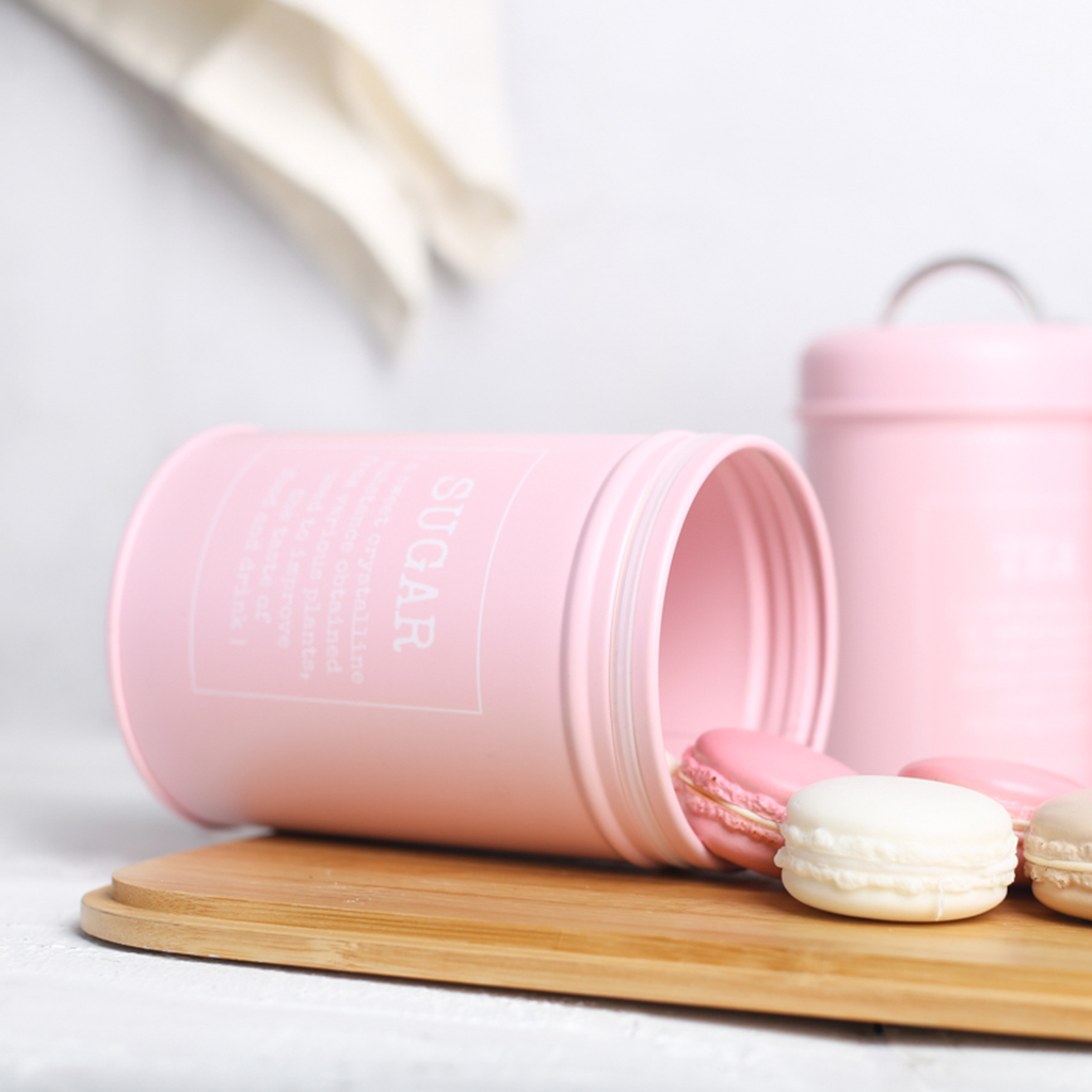 3lots Metal Canisters Sealed Tins Kitchen Tea Candy Snack Storage Container