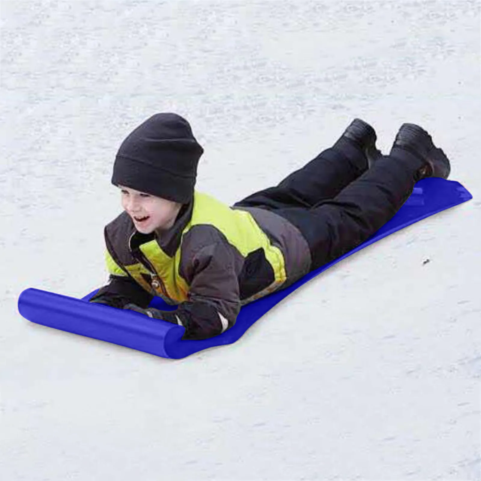 Oce180anYLV Snow Sled,Thicken Kids Adult Snow Sled Sledge Ski Board Sleigh Outdoor Grass Sand Slider Blue 