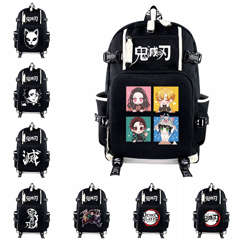 portátil kamado tanjirou masculino feminino viagem bagpacks