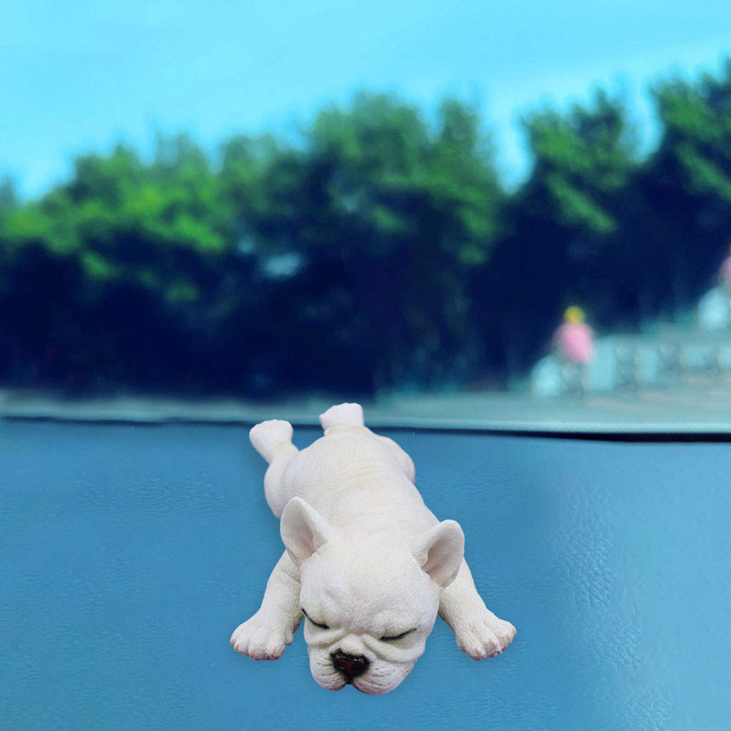 Simulation   Figures Dog Model Lying and Sleepy Figures Desktop Decoration Collection Birthday Game Party Supplies