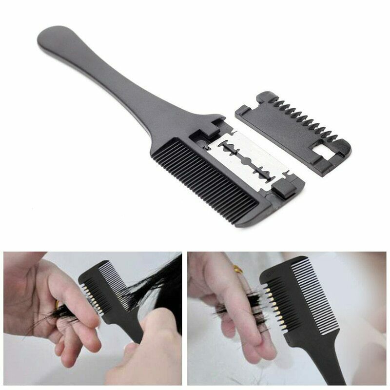 Best of Hair Razor Comb Blades Inside Cutting Thinning Barbers Hair Dressing Tool Hair Styling Supplies Hair Trimmer Shaver Comb Reviews & Tips