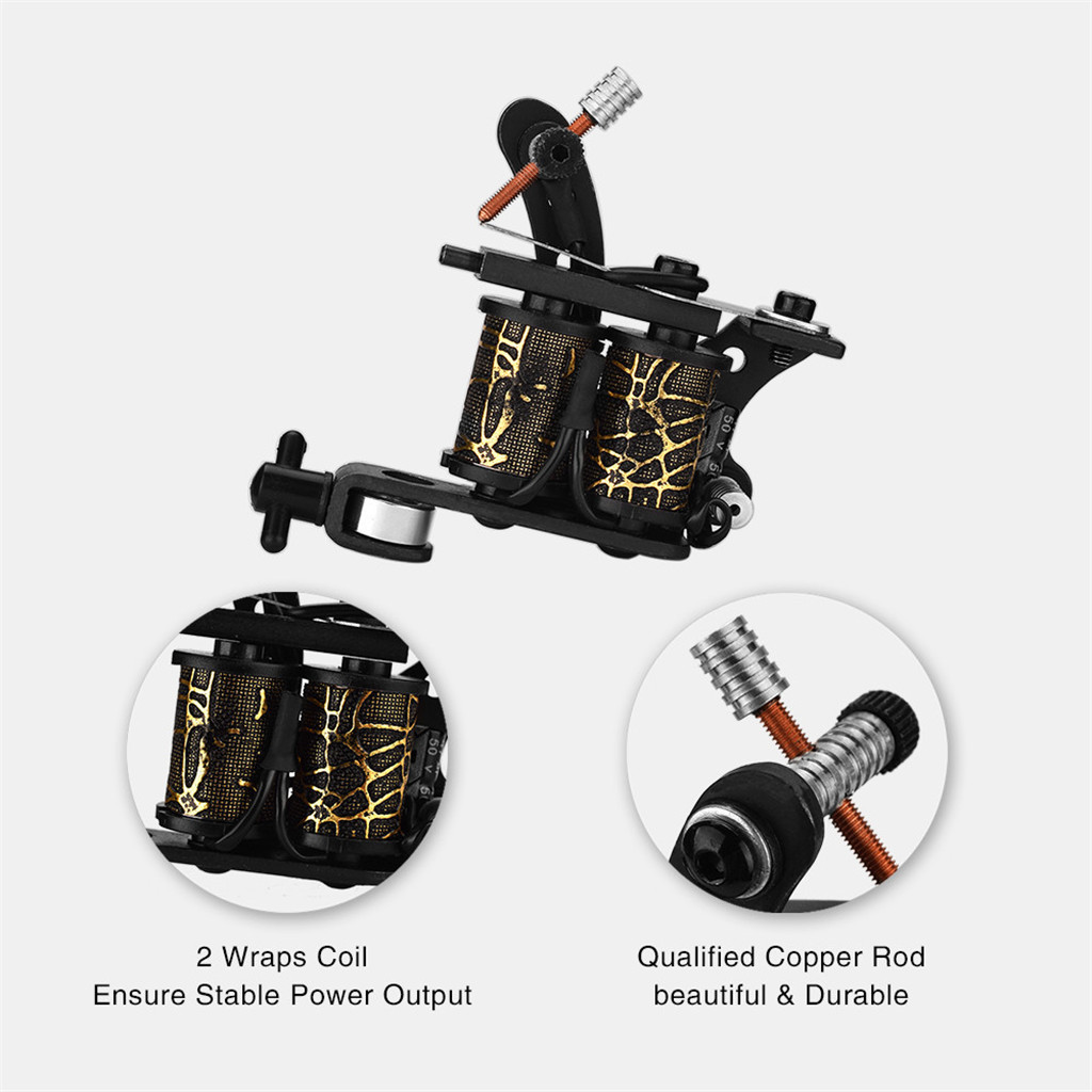 Metal Coils Tattoo Machine Straight Shader Circle Liner for Tattoos & Body Art