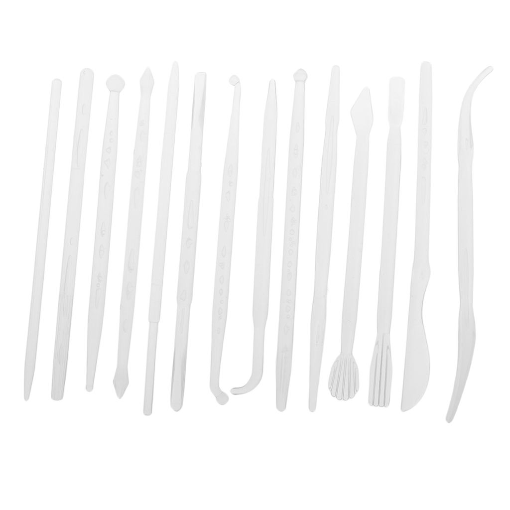 14x Plastic Polymer Clay Sculpture Tools Clay Sculpting Wax Carving Modeling
