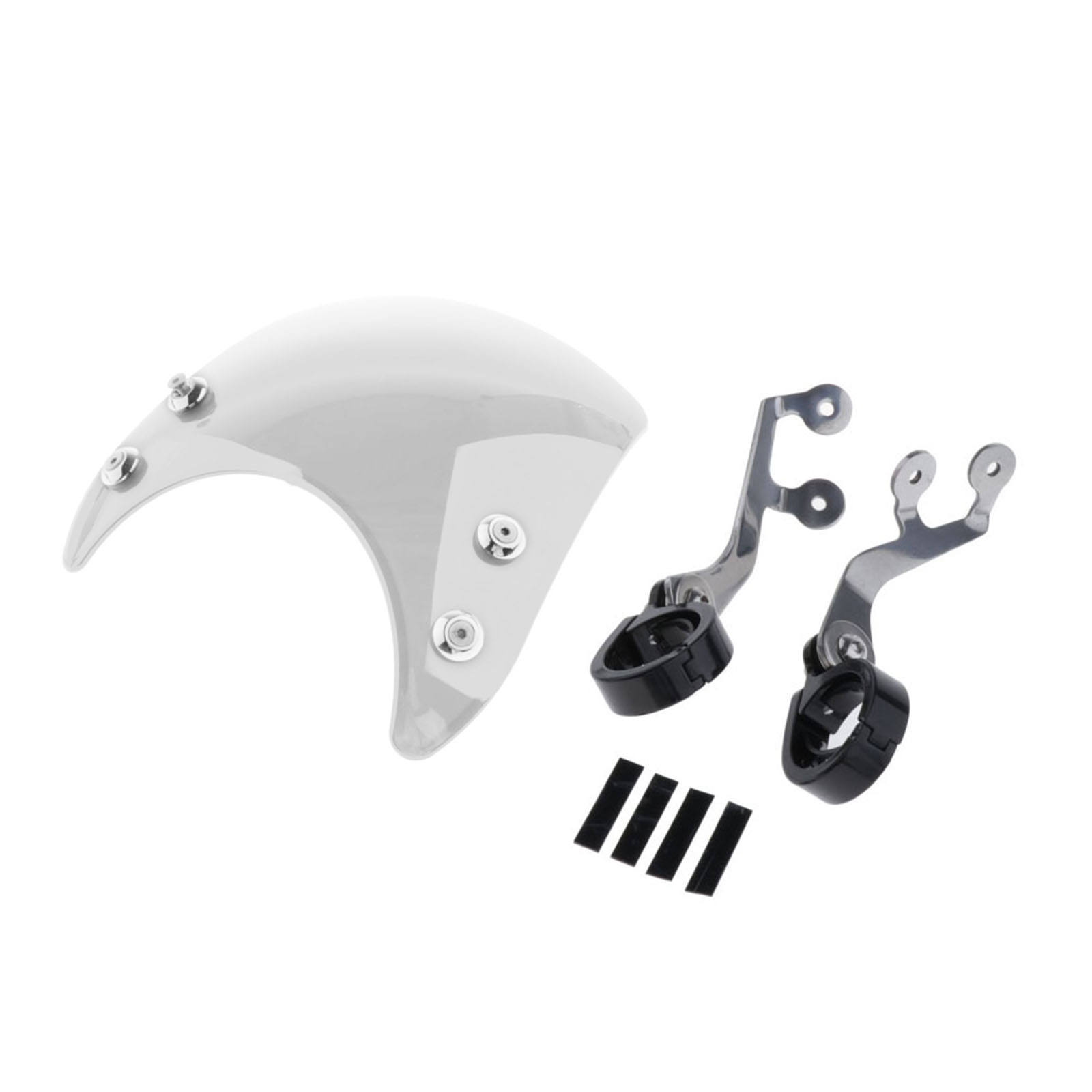 Wind Deflector Clear Windshield For  04-Up Sportster XL883 XL1200 Black