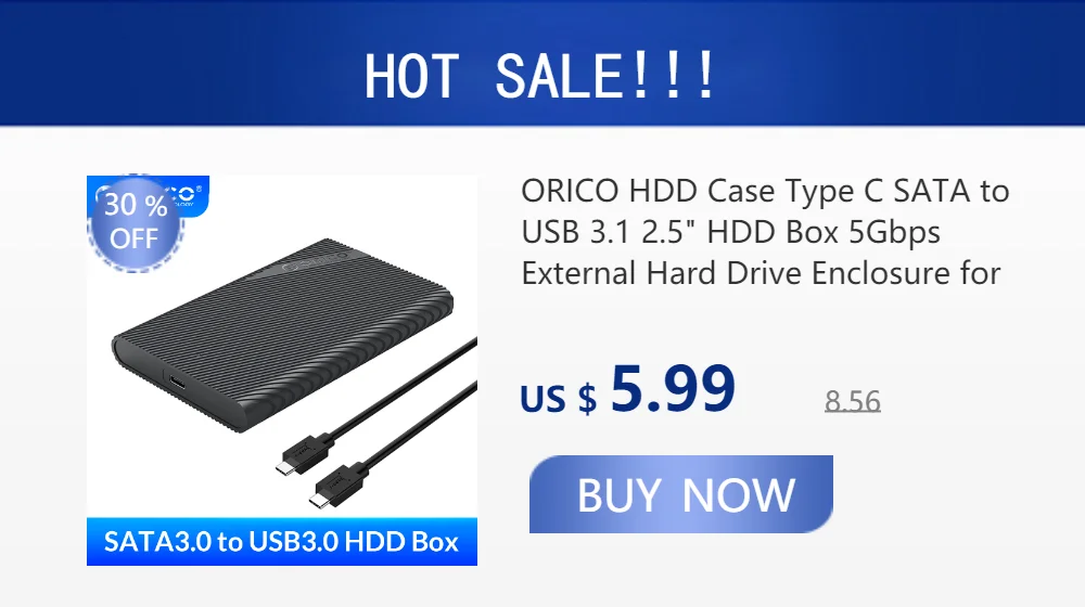 ORICO 2520C3 Type-C Mobile Hard Drive Enclosure 2.5-inch Notebook Desktop Computer External Mechanical SSD Hard Drive Enclosure external hard drive enclosure 2.5
