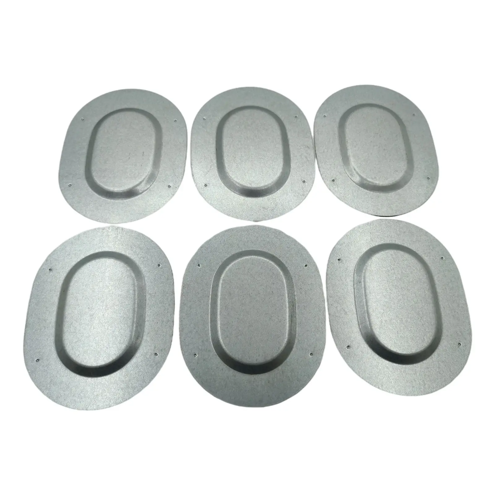 6x Trunk Floor Pan Drain Plugs Set from 67-77 Oval Drain Plug Engine Parts Body Galvanized Metal for Chevelle A-Body