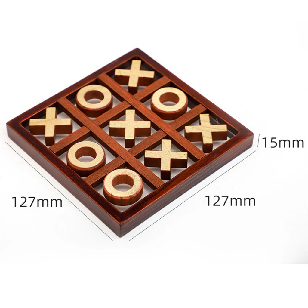 Tic Tac Toe for Kids and Adults Family Games Traditional Classic Board Games Wood Rustic for Family and Kids Games