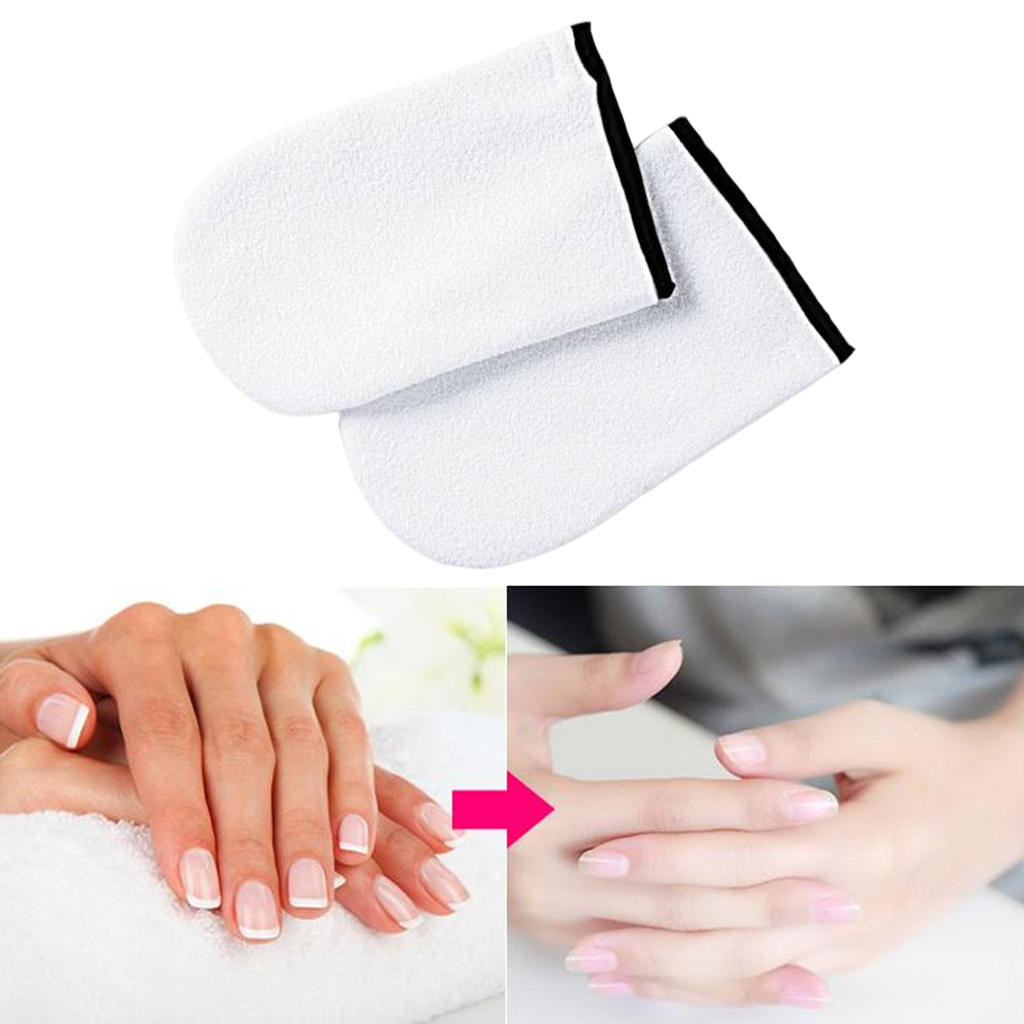 Paraffin Wax SPA Hand Foot Mitts Gloves Booties Terry Cloth , Made from Soft Cotton with Cotton Liner and Snap Closure