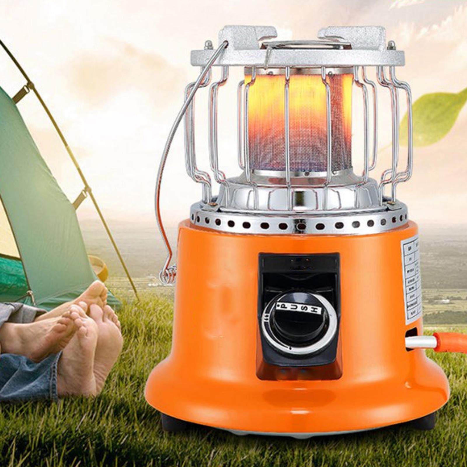 Mini Gas Heater Stove BBQ Grilling Camping Tent Warmer Burner Outdoor Camping Hiking BBQ Picnic Adjustable Butane Heater