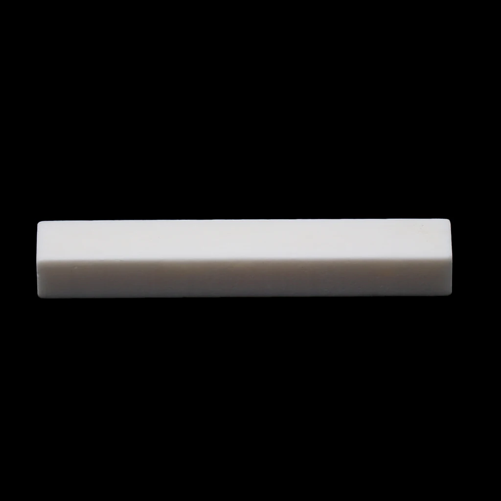 Unbleached Blank & Uncut Guitar Nut Pure Bone for Electric & Acoustic & Classical & Cigar Guitar, Mandolin, Banjo